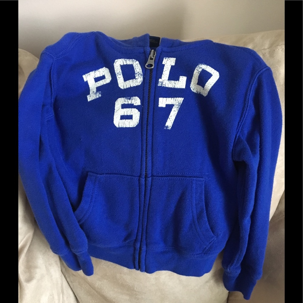 Perfect condition! Polo zipper hoodie. Size 3T - Picture 1 of 3